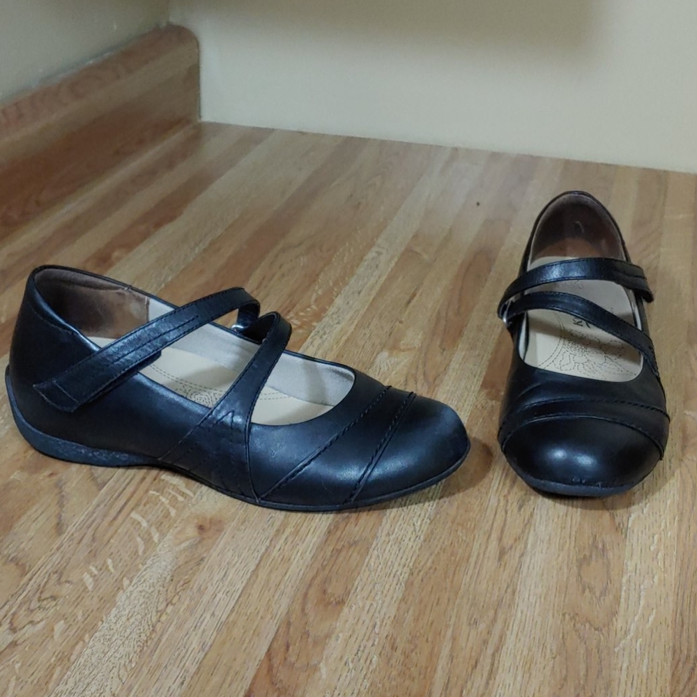 Kumfs Leather Support Mary Jane's Shoes 38 7-7.5